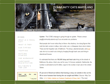 Tablet Screenshot of communitycatsmd.org